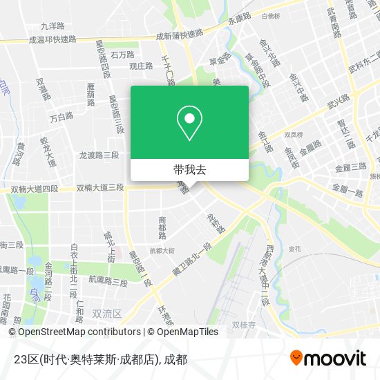 23区(时代·奥特莱斯·成都店)地图