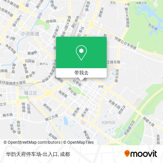 华韵天府停车场-出入口地图