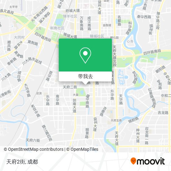 天府2街地图