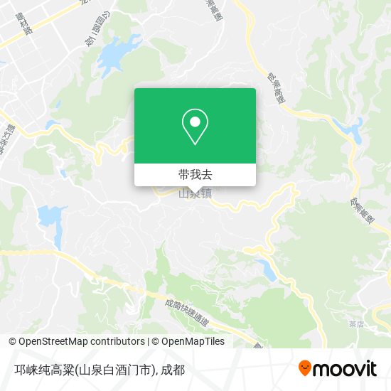 邛崃纯高粱(山泉白酒门市)地图
