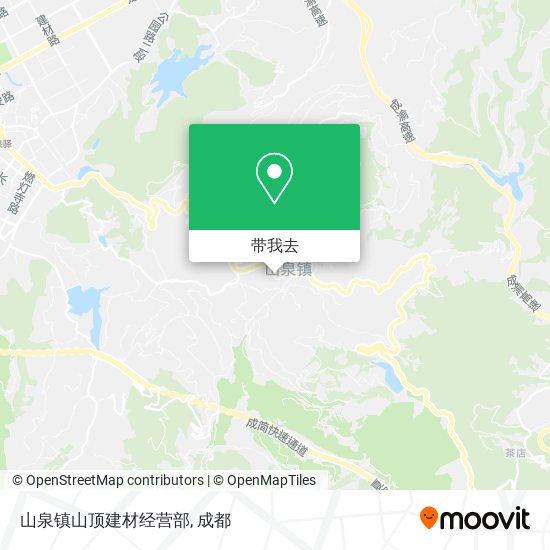 山泉镇山顶建材经营部地图