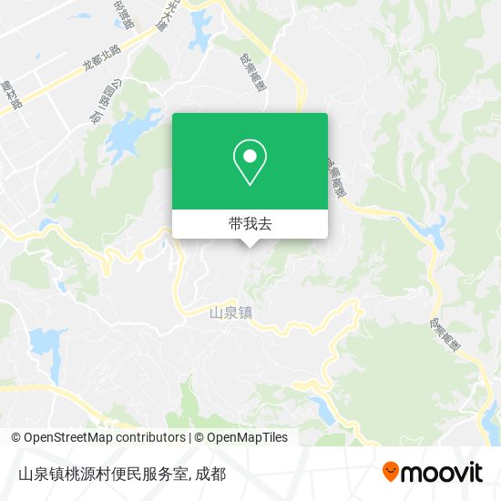 山泉镇桃源村便民服务室地图