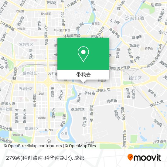 279路(科创路南-科华南路北)地图