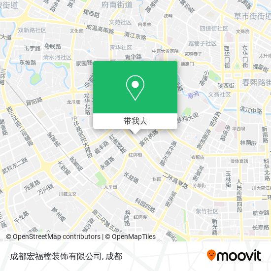 成都宏福樘装饰有限公司地图