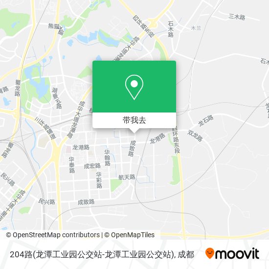 204路(龙潭工业园公交站-龙潭工业园公交站)地图