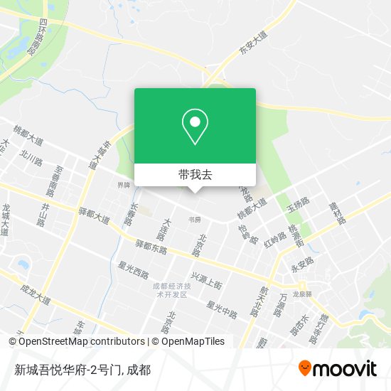 新城吾悦华府-2号门地图
