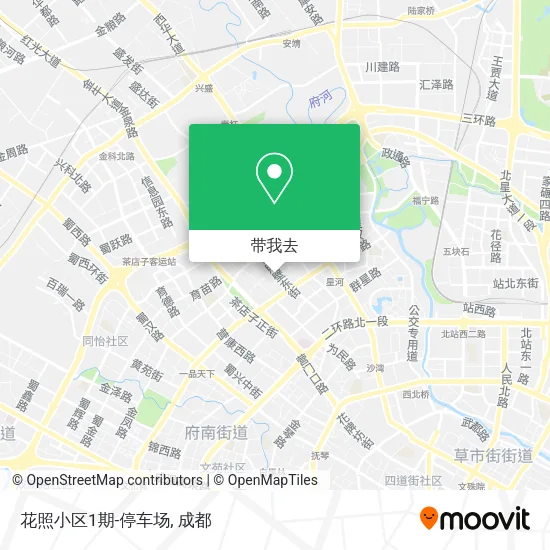 花照小区1期-停车场地图