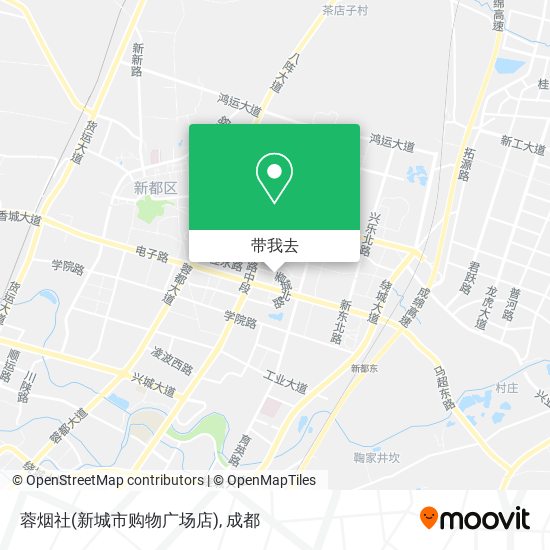 蓉烟社(新城市购物广场店)地图