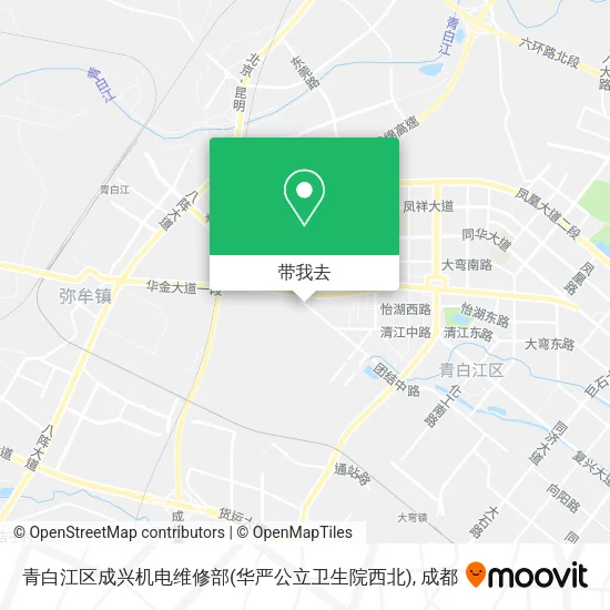 青白江区成兴机电维修部(华严公立卫生院西北)地图