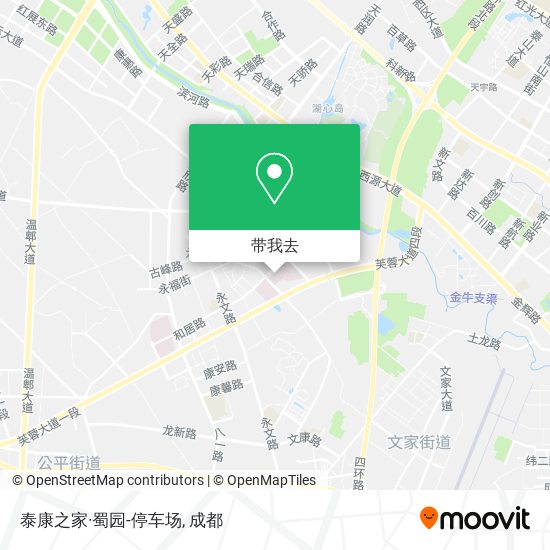 泰康之家·蜀园-停车场地图