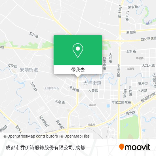 成都市乔伊诗服饰股份有限公司地图