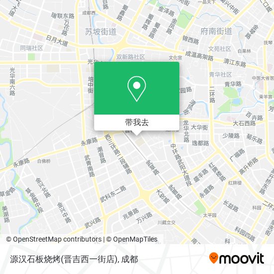 源汉石板烧烤(晋吉西一街店)地图