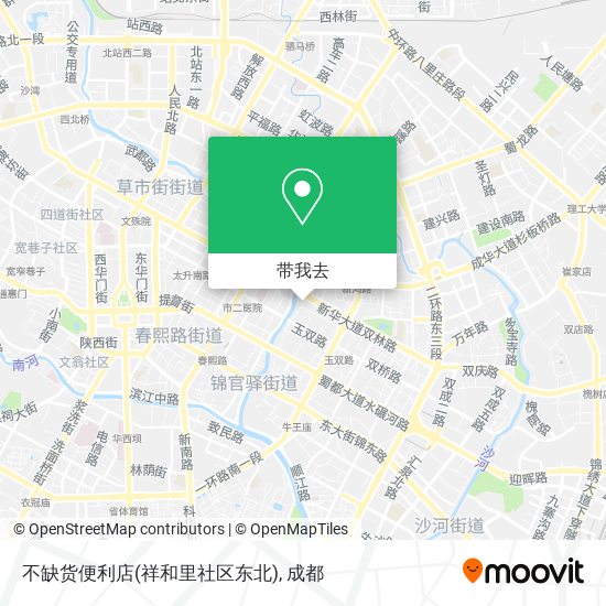 不缺货便利店(祥和里社区东北)地图