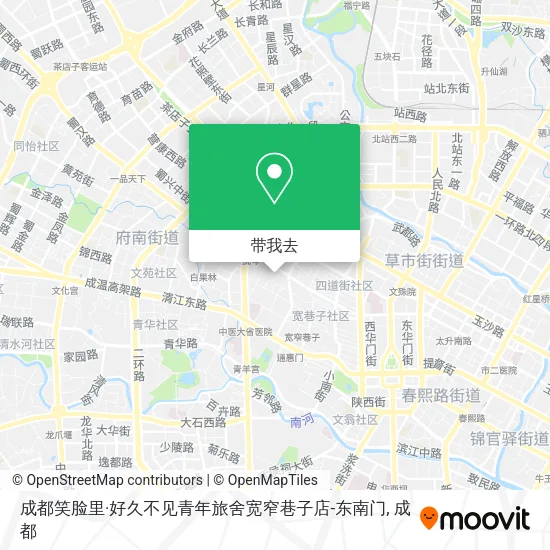 成都笑脸里·好久不见青年旅舍宽窄巷子店-东南门地图