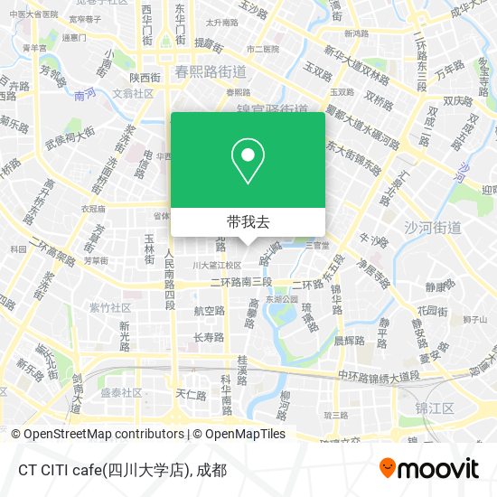 CT CITI cafe(四川大学店)地图