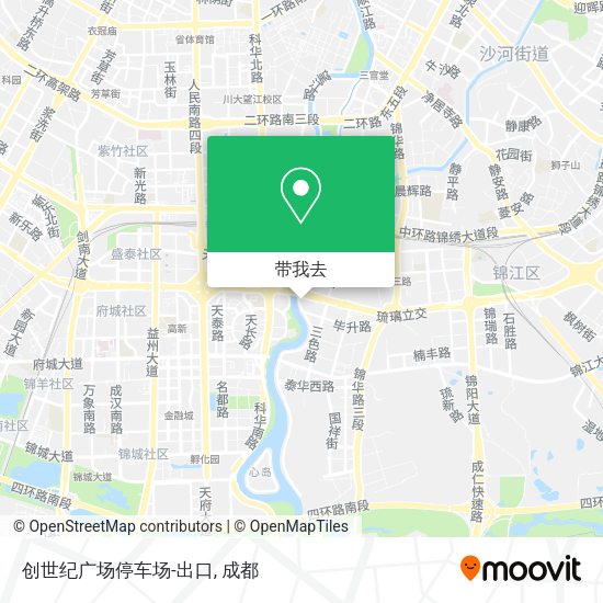 创世纪广场停车场-出口地图
