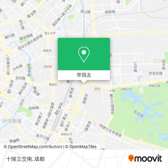 十陵立交南地图