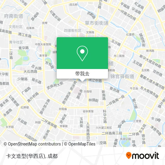 卡文造型(华西店)地图