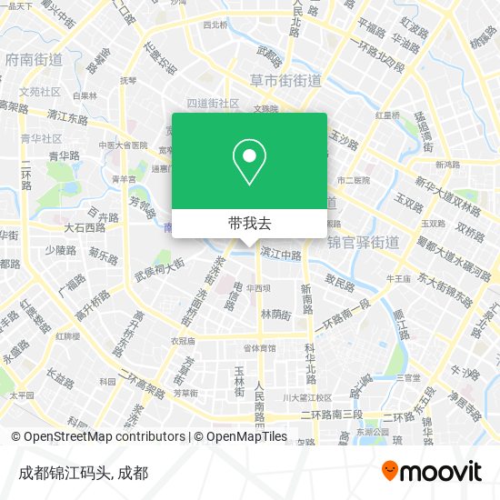 成都锦江码头地图