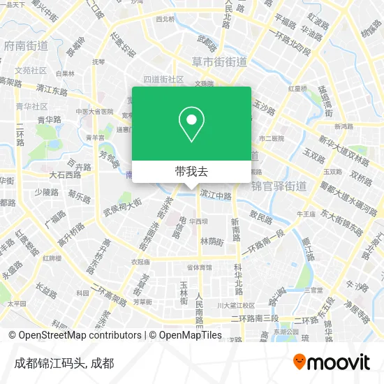 成都锦江码头地图
