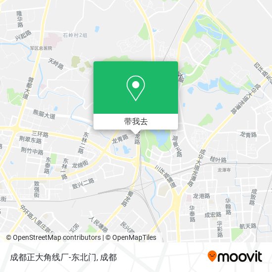 成都正大角线厂-东北门地图