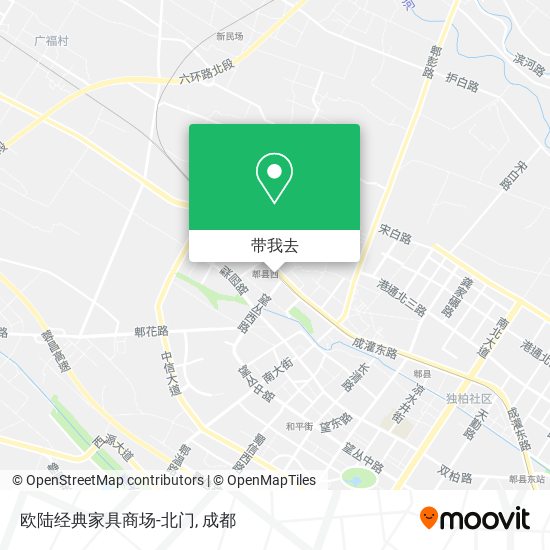 欧陆经典家具商场-北门地图