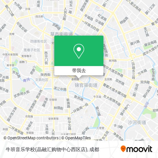 牛班音乐学校(晶融汇购物中心西区店)地图