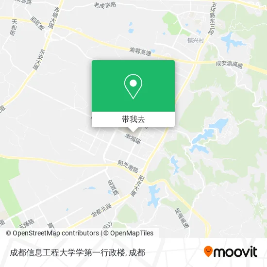 成都信息工程大学学第一行政楼地图