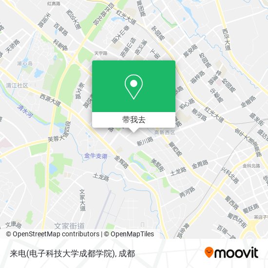 来电(电子科技大学成都学院)地图