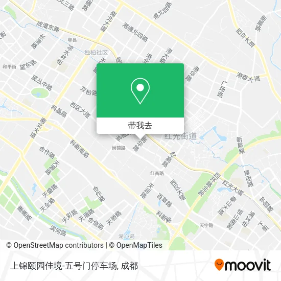 上锦颐园佳境-五号门停车场地图