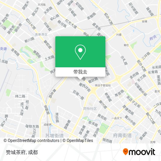 赞城茶府地图