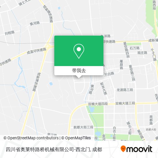 四川省奥莱特路桥机械有限公司-西北门地图