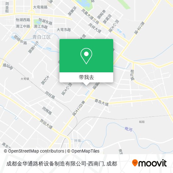 成都金华通路桥设备制造有限公司-西南门地图