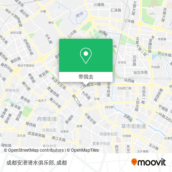 成都安潜潜水俱乐部地图