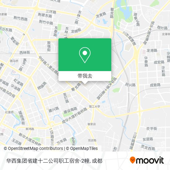 华西集团省建十二公司职工宿舍-2幢地图