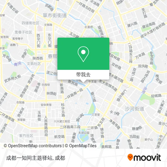 成都一知间主题驿站地图