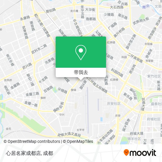心居名家成都店地图