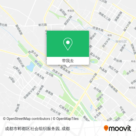成都市郫都区社会组织服务园地图