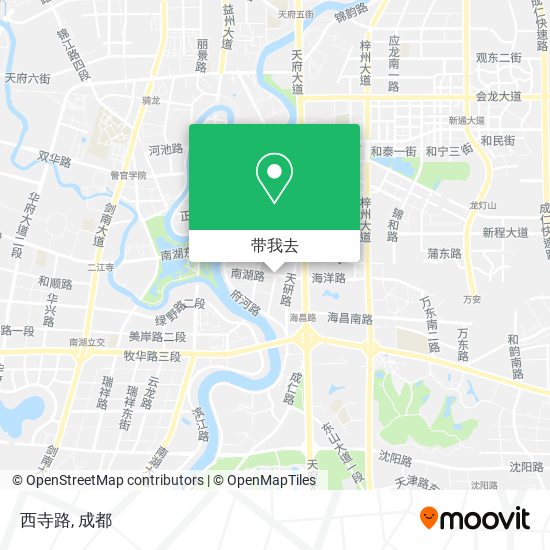 西寺路地图
