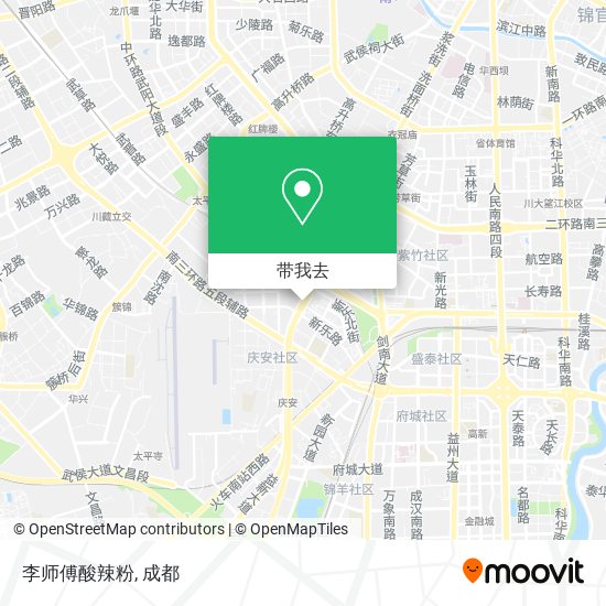 李师傅酸辣粉地图