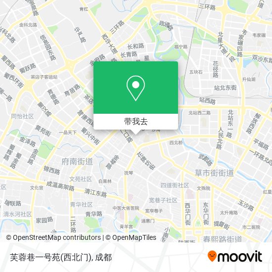 芙蓉巷一号苑(西北门)地图