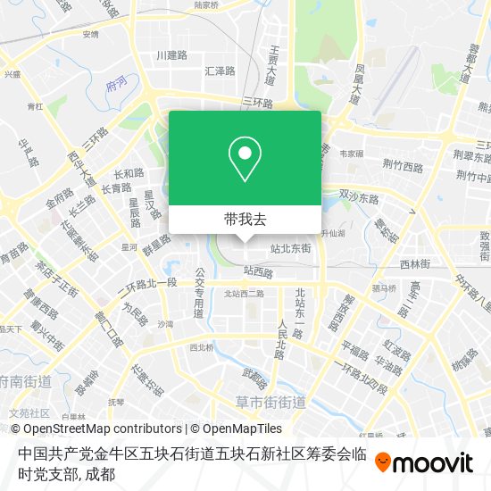 中国共产党金牛区五块石街道五块石新社区筹委会临时党支部地图
