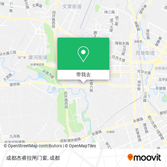 成都杰睿拉闸门窗地图