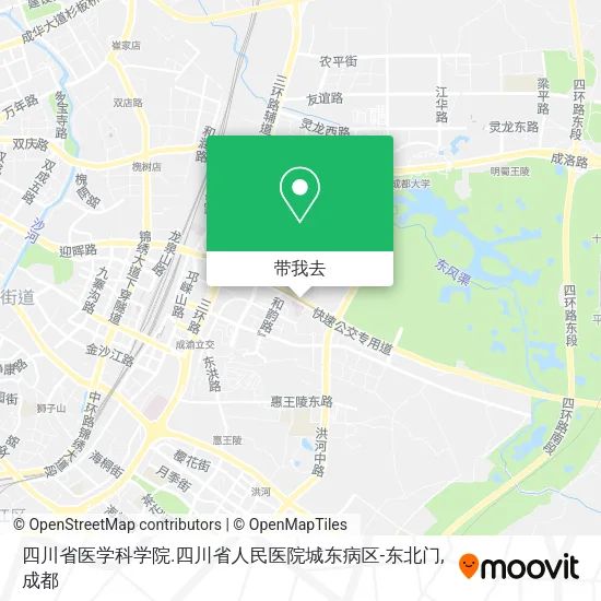 四川省医学科学院.四川省人民医院城东病区-东北门地图
