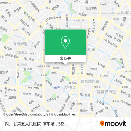 四川省第五人民医院-停车场地图