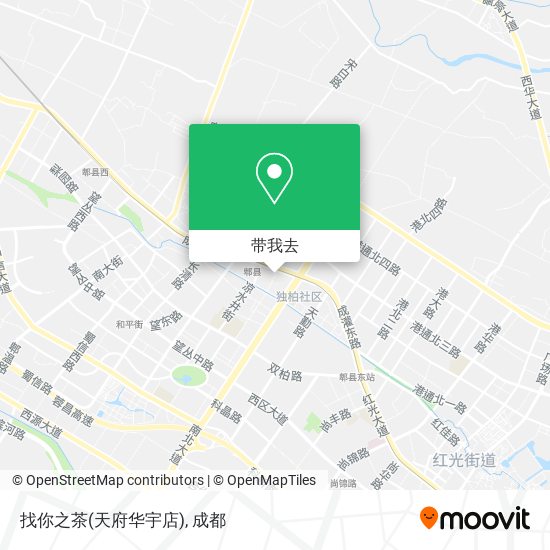找你之茶(天府华宇店)地图
