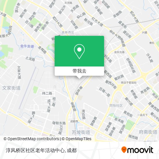 淳风桥区社区老年活动中心地图