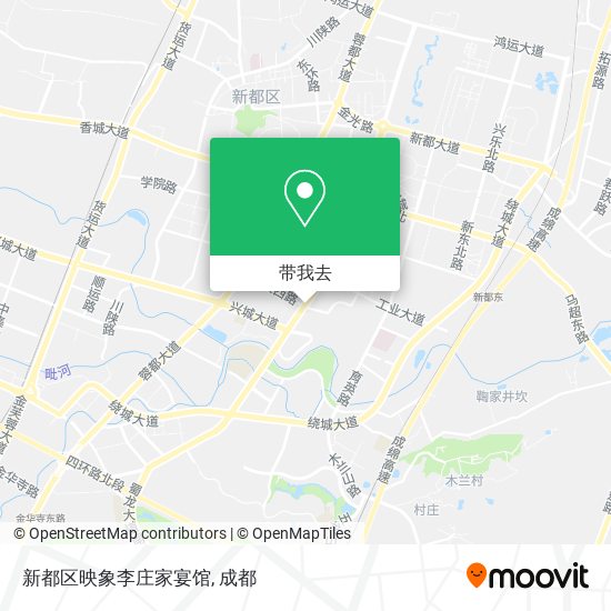 新都区映象李庄家宴馆地图