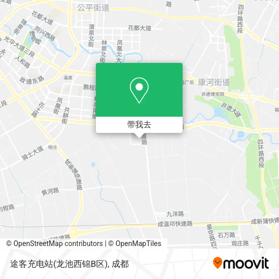 途客充电站(龙池西锦B区)地图