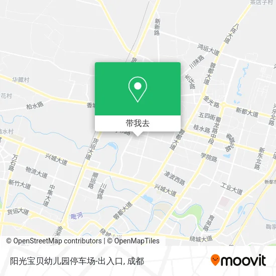 阳光宝贝幼儿园停车场-出入口地图